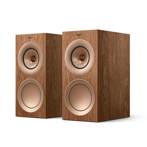 KEF R3 Meta | Haut-parleurs de bibliothèque - Bass Reflex 3 voies - Hi-Fi - Noyer - Paire-SONXPLUS.com