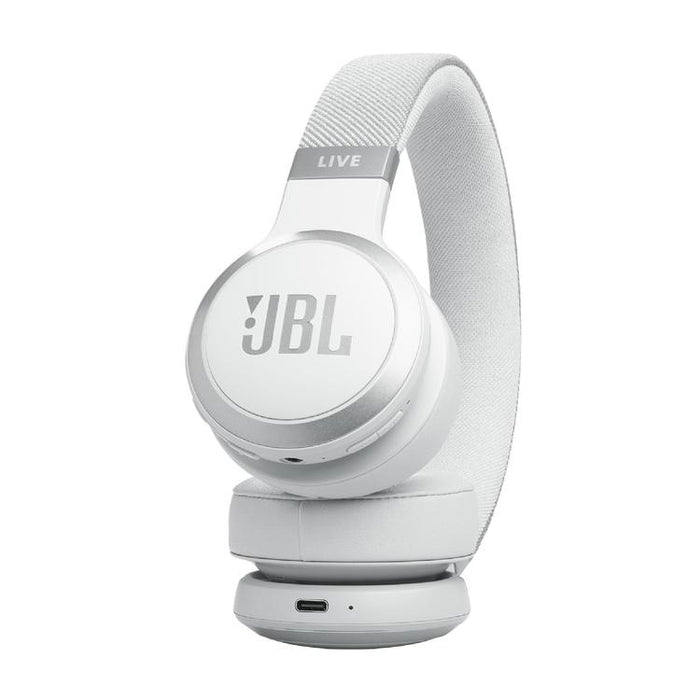 JBL Live 670NC | Écouteurs circum-auriculaires - Sans fil - Bluetooth - Blanc-SONXPLUS.com
