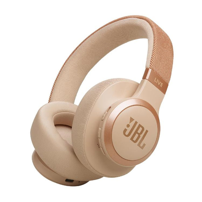 JBL Live 770NC | Écouteurs circum-auriculaires - Sans fil - Bluetooth - Sable-SONXPLUS.com