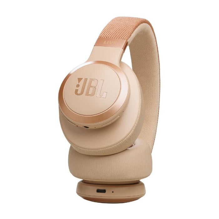JBL Live 770NC | Écouteurs circum-auriculaires - Sans fil - Bluetooth - Sable-SONXPLUS.com