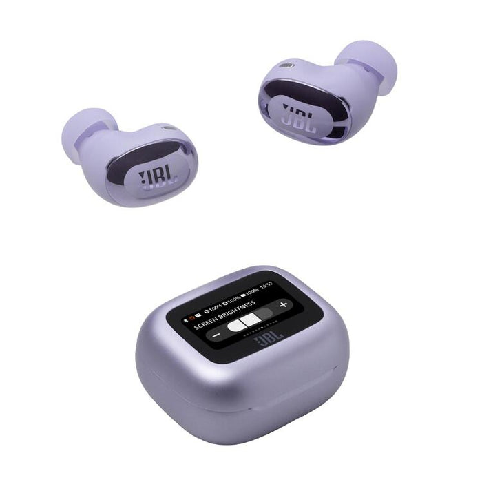 JBL Live Buds 3 | Écouteurs intra-auriculaires - Écran tactile LED 1,45" - Bluetooth - Mauve-SONXPLUS.com