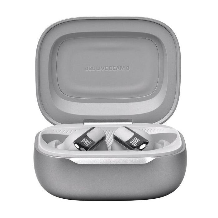 JBL Live Beam 3 | Écouteurs intra-auriculaires - Écran tactile LED 1,45" - Argent-SONXPLUS.com