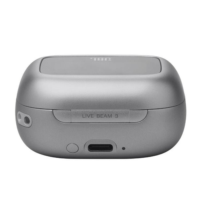 JBL Live Beam 3 | Écouteurs intra-auriculaires - Écran tactile LED 1,45" - Argent-SONXPLUS.com
