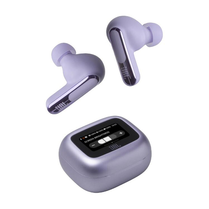 JBL Live Beam 3 | Écouteurs intra-auriculaires - Écran tactile LED 1,45" - Mauve-SONXPLUS.com