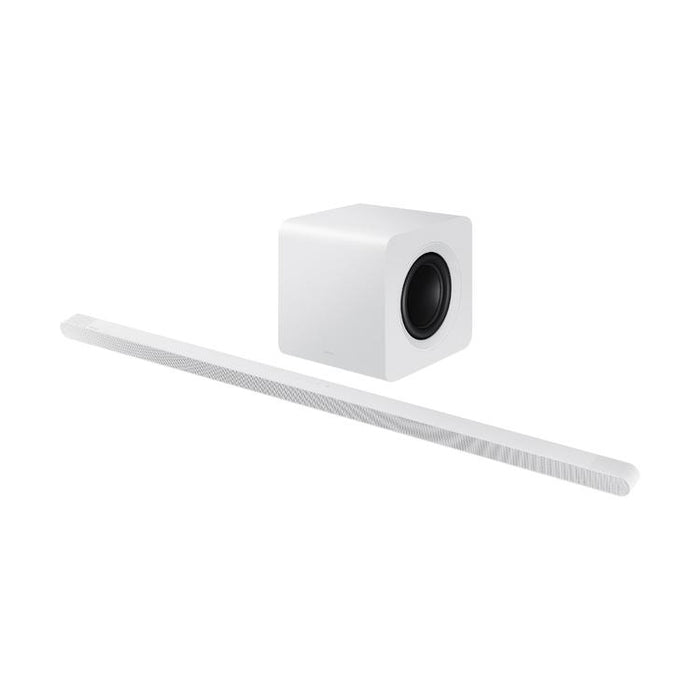 Samsung HW-S801D | Barre de son ultra slim - 3.1.2 canaux - Caisson de graves sans fil - 330W - Dolby Atmos - Bluetooth - Blanc-SONXPLUS.com