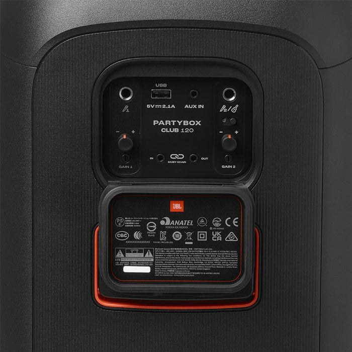 JBL PartyBox Club 120 | Haut-parleur portable - Sans fil - Bluetooth - Effets lumineux - 160 W - Noir