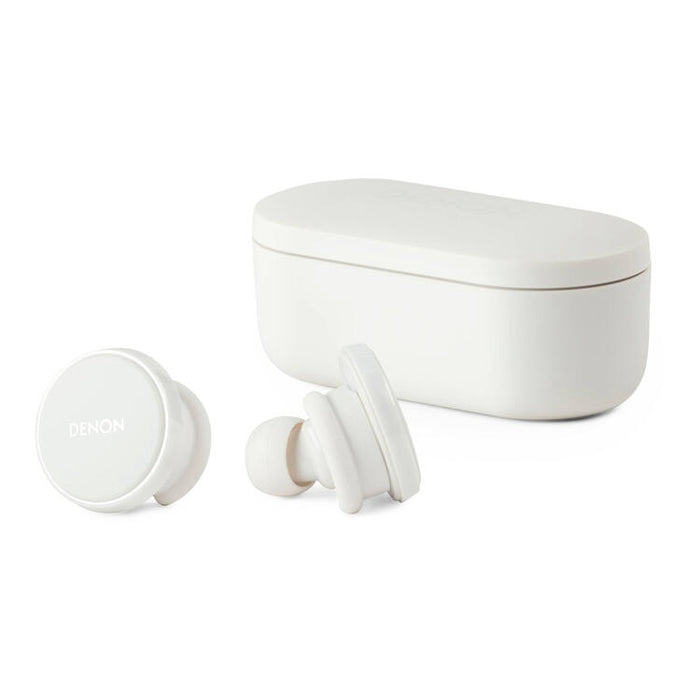 Denon PERL PRO | Écouteurs intra-auriculaires - Sans fil - Bluetooth - Technologie Masimo Adaptive Acoustic - Blanc-SONXPLUS.com