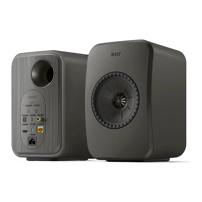 KEF LSX II LT | Haut-parleurs HiFi Sans fil - Compacte et versatile - Gris Graphite - Paire-SONXPLUS.com