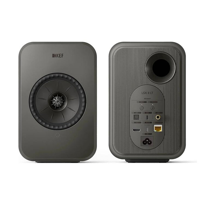 KEF LSX II LT | Haut-parleurs HiFi Sans fil - Compacte et versatile - Gris Graphite - Paire-SONXPLUS.com