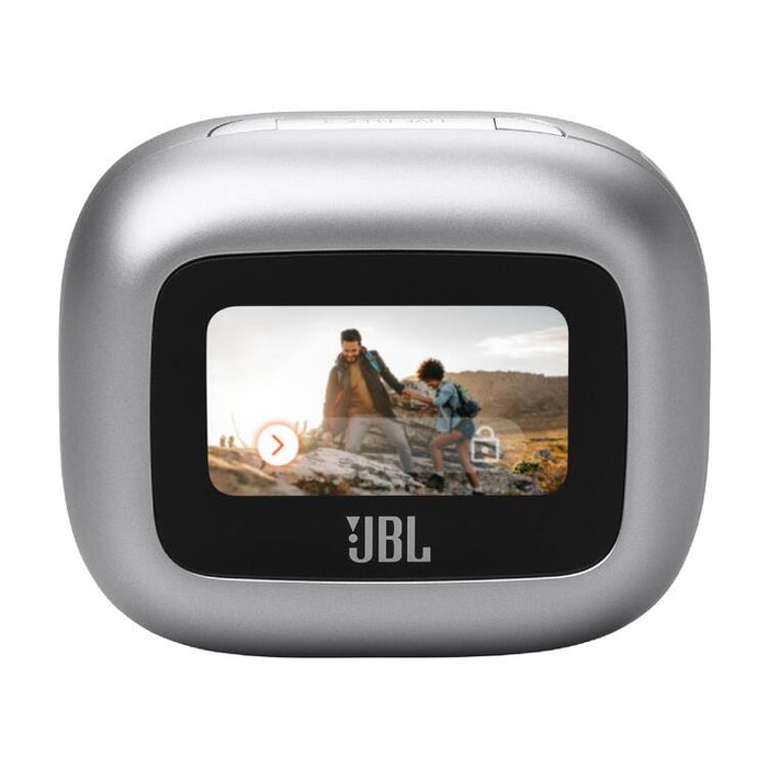 JBL Live Flex 3 | Écouteurs intra-auriculaire - Sans fil - Réduction de bruit - Écran tactile 1,45" - Argent-SONXPLUS.com