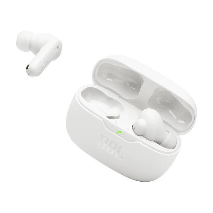 JBL Vibe Beam 2 | Écouteurs intra-auriculaires - Sans fil - Bluetooth - Technologie Smart Ambient - Blanc