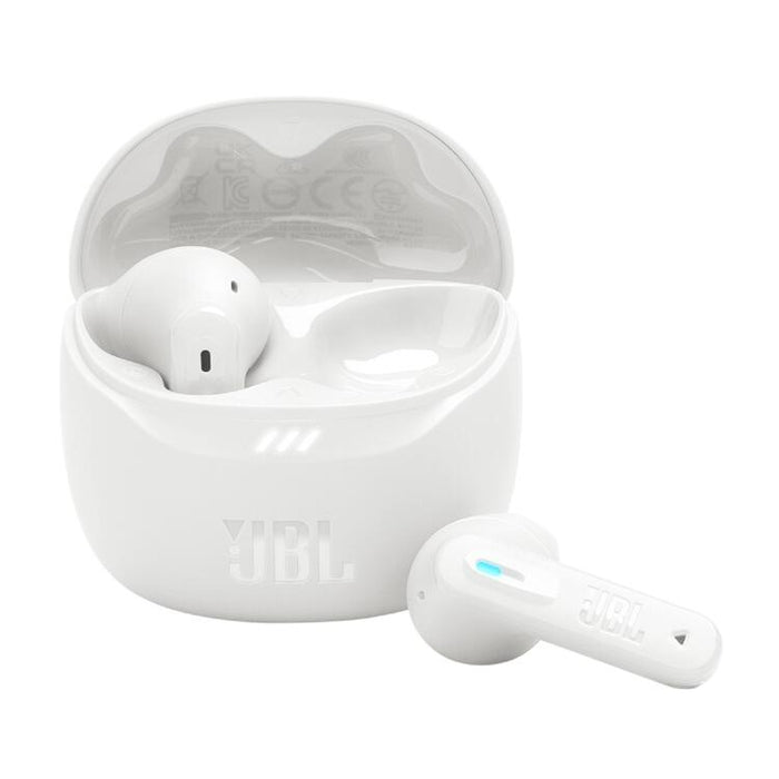 JBL Tune Flex 2 | Écouteurs intra-auriculaires - 100% Sans fil - Bluetooth - Réduction de bruit - 6 Microphones - IP54 - Blanc-SONXPLUS.com