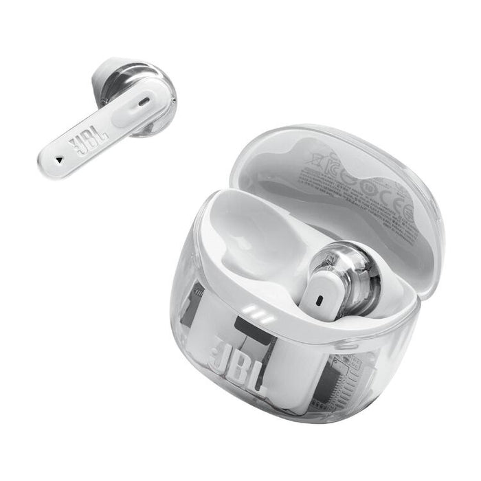 JBL Tune Flex 2 | Écouteurs intra-auriculaires - 100% Sans fil - Bluetooth - Réduction de bruit - 6 Microphones - IP54 - Blanc Fantôme-SONXPLUS.com