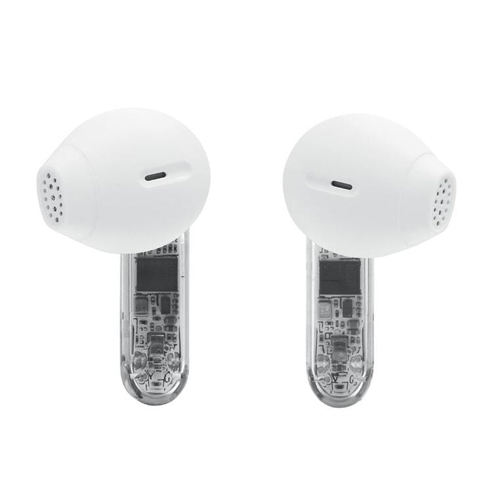 JBL Tune Flex 2 | Écouteurs intra-auriculaires - 100% Sans fil - Bluetooth - Réduction de bruit - 6 Microphones - IP54 - Blanc Fantôme-SONXPLUS.com