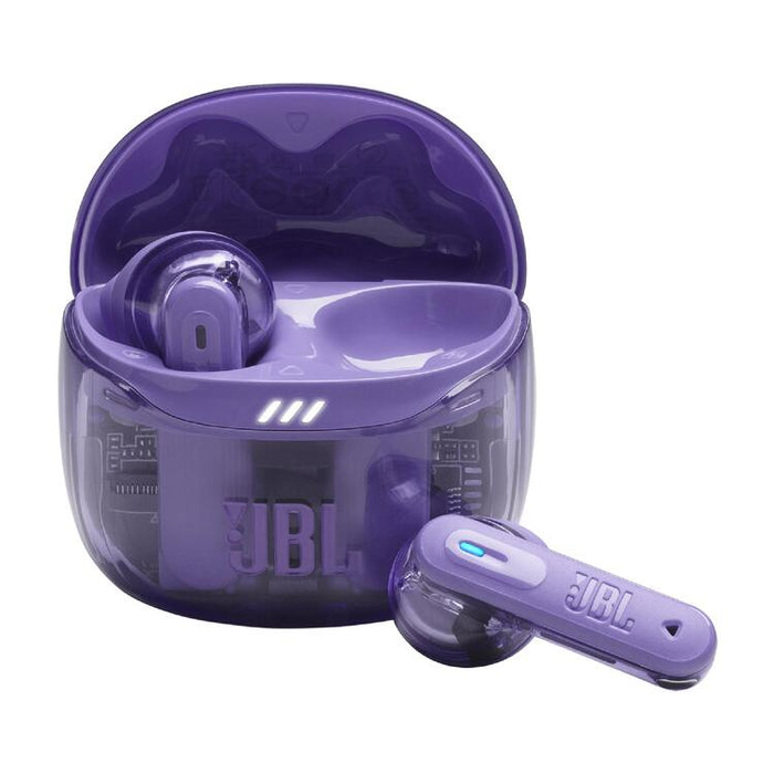 JBL Tune Flex 2 | Écouteurs intra-auriculaires - 100% Sans fil - Bluetooth - Réduction de bruit - 6 Microphones - IP54 - Mauve Fantôme-SONXPLUS.com