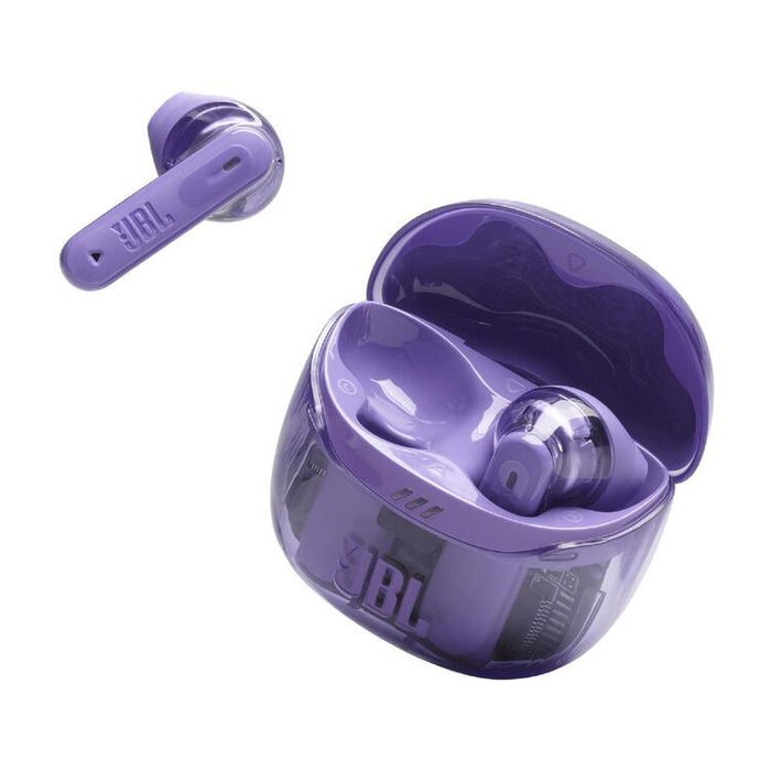 JBL Tune Flex 2 | Écouteurs intra-auriculaires - 100% Sans fil - Bluetooth - Réduction de bruit - 6 Microphones - IP54 - Mauve Fantôme-SONXPLUS.com