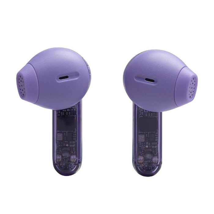 JBL Tune Flex 2 | Écouteurs intra-auriculaires - 100% Sans fil - Bluetooth - Réduction de bruit - 6 Microphones - IP54 - Mauve Fantôme-SONXPLUS.com