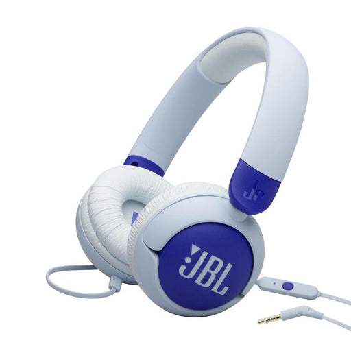 JBL JR320 | Écouteurs filaires circum-auriculaires pour enfant - JBL Safe Sound - Microphone - Bleu-SONXPLUS.com