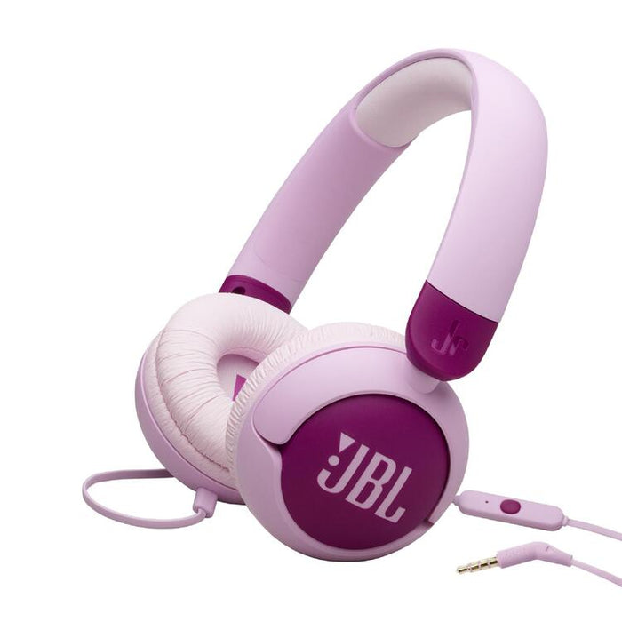 JBL JR320 | Écouteurs filaires circum-auriculaires pour enfant - JBL Safe Sound - Microphone - Mauve-SONXPLUS.com