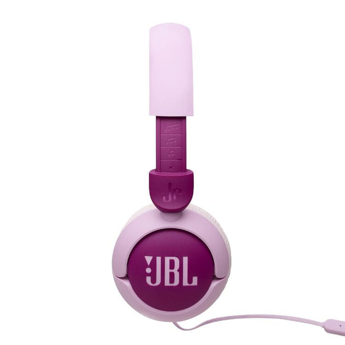 JBL JR320 | Écouteurs filaires circum-auriculaires pour enfant - JBL Safe Sound - Microphone - Mauve-SONXPLUS.com