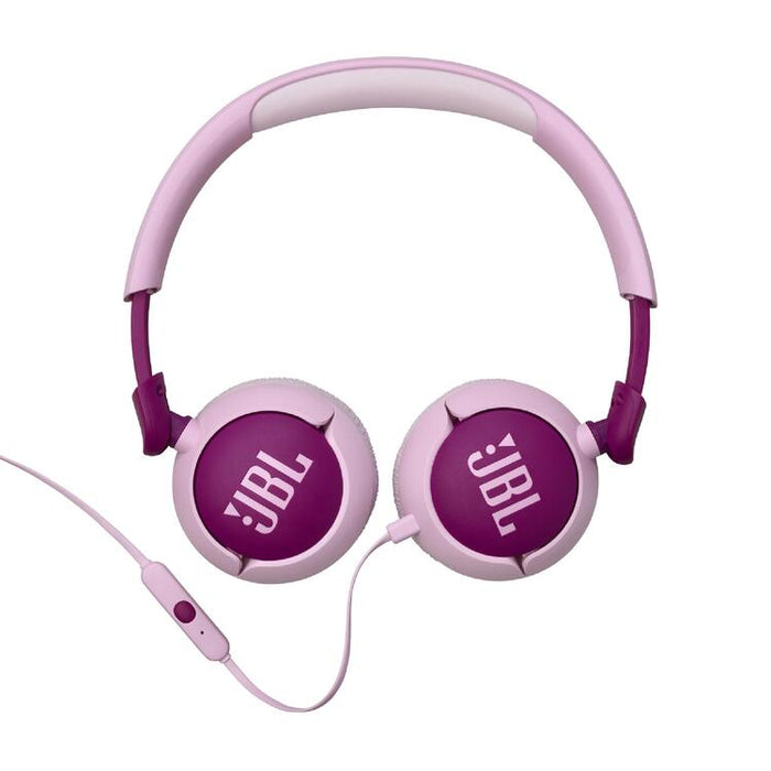 JBL JR320 | Écouteurs filaires circum-auriculaires pour enfant - JBL Safe Sound - Microphone - Mauve-SONXPLUS.com