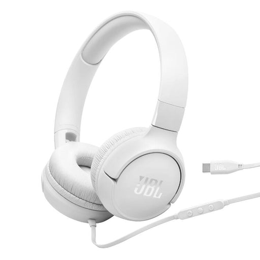 JBL Tune 520C | Écouteurs Supra-auriculaires - USB-C - Bluetooth - Blanc-SONXPLUS.com