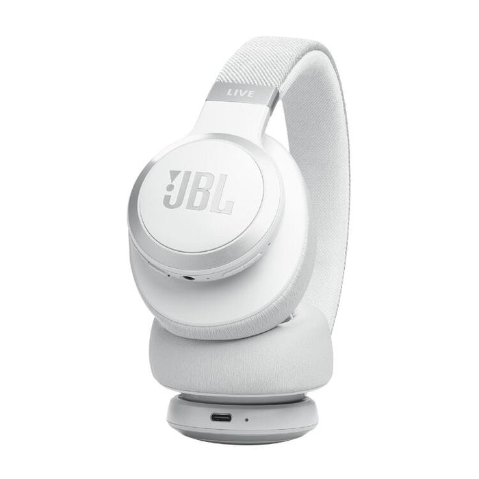 JBL Live 770NC | Écouteurs circum-auriculaires - Sans fil - Bluetooth - Blanc-SONXPLUS.com