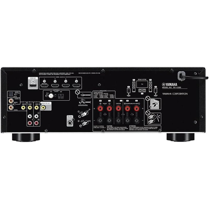 Yamaha RXV385B | Récepteur AV cinéma maison 5.1 Canaux - Bluetooth - 4K - 70W - HDMI - YPAO - Noir-SONXPLUS.com