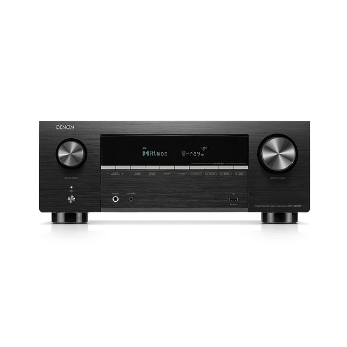 Denon AVRX2900H | Récepteur AV - 7.2 canaux - Cinéma maison - 8K - HEOS - Noir | 01 | Sonxplus