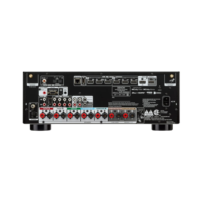 Denon AVRX2900H | Récepteur AV - 7.2 canaux - Cinéma maison - 8K - HEOS - Noir | 03 | Sonxplus