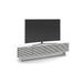 BDI BDIAL7473MESW | Meuble multimédia - Portes à persiennes - Blanc Satin-SONXPLUS.com