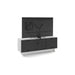 BDI BDIAL7477MESW | Meuble multimédia - Tiroir central - Portes à persiennes - Blanc Satin-SONXPLUS.com