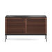BDI BDICORR7128CHOC | Meuble multimédia - Portes persiennes - Bois massif - Noyer Teinté Chocolat-SONXPLUS.com