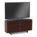 BDI BDICORR8175CHOC | Meuble multimédia - Coins effilés - Tablettes réglables - Noyer Teinté Chocolat-SONXPLUS.com