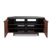 BDI BDICORR8175CHOC | Meuble multimédia - Coins effilés - Tablettes réglables - Noyer Teinté Chocolat-SONXPLUS.com