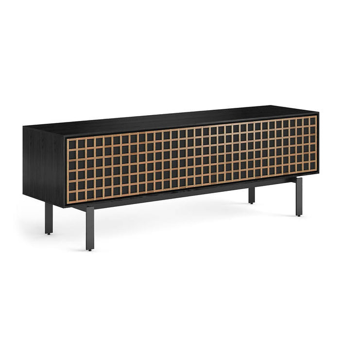 BDI BDIINTER7249EBO | Meuble multimédia - Porte pleine largeur à ouverture par pression - Frêne Charbon-SONXPLUS.com