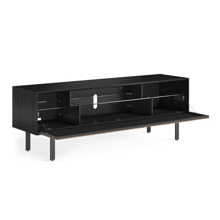 BDI BDIINTER7249EBO | Meuble multimédia - Porte pleine largeur à ouverture par pression - Frêne Charbon-SONXPLUS.com