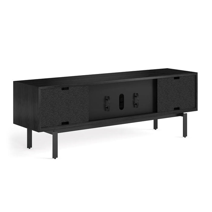 BDI BDIINTER7249EBO | Meuble multimédia - Porte pleine largeur à ouverture par pression - Frêne Charbon-SONXPLUS.com