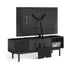 BDI BDIINTER7249EBO | Meuble multimédia - Porte pleine largeur à ouverture par pression - Frêne Charbon-SONXPLUS.com