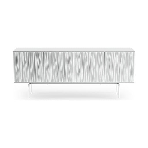 BDI BDITAN7109SW | Meuble multimédia - Tablettes réglables - Blanc Satiné-SONXPLUS.com