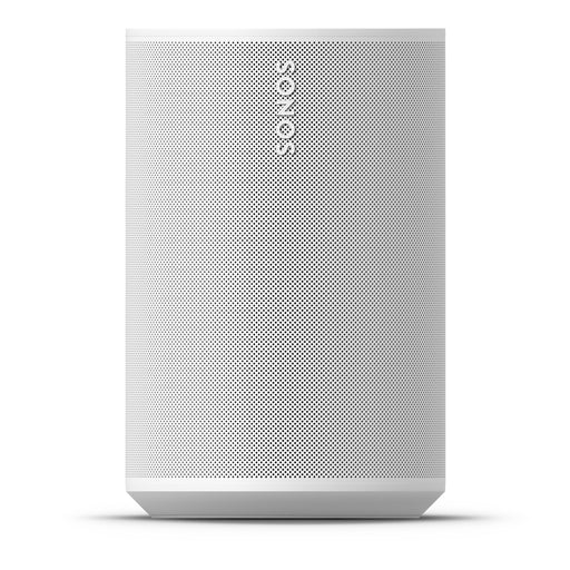 Sonos Era 100 SL | Haut-parleur compact - Tactile - Wi-Fi - Blanc | vue avant avec logo | Sonxplus