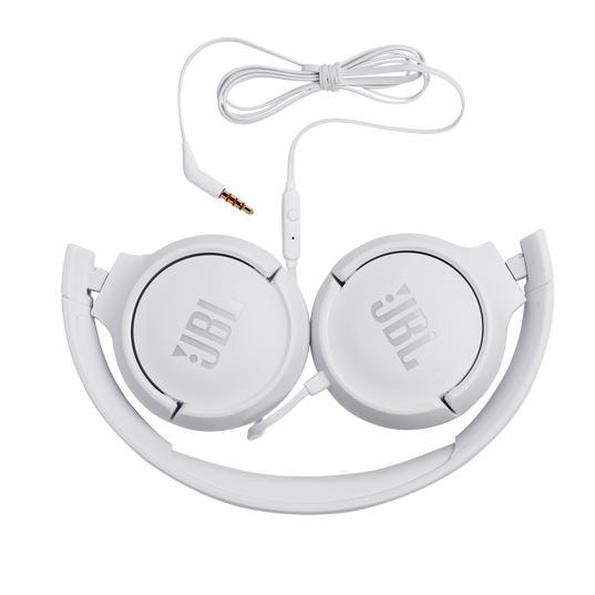JBL Tune 500 | Écouteurs filaire supra-auriculaires - Blanc-SONXPLUS.com