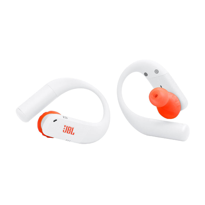 JBL Endurance Peak 4 | Écouteurs intra-auriculaire - TwistLock  - Blanc/Orange | 03 | Sonxplus