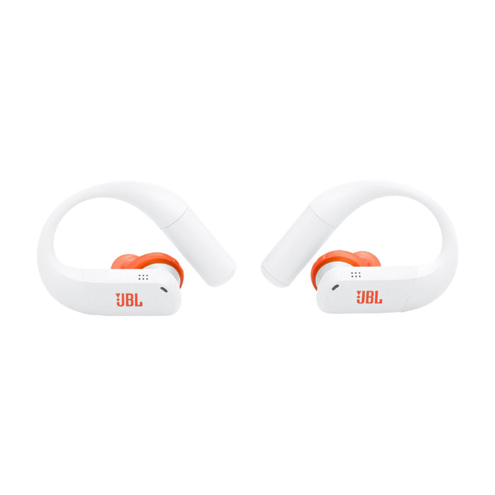JBL Endurance Peak 4 | Écouteurs intra-auriculaire - TwistLock  - Blanc/Orange | 04 | Sonxplus