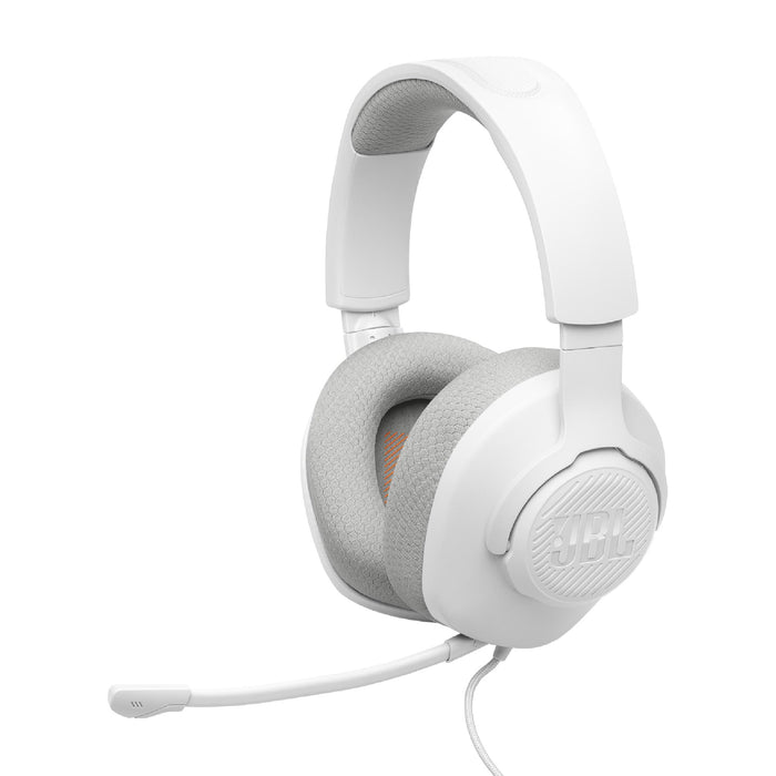JBL Quantum 100 M2 | Casque de jeu filaire circum-auriculaire - Compatible avec toutes les plateformes - Blanc | 01 | Sonxplus