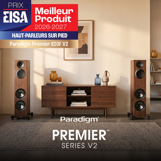 Paradigm Premier 820F V2 | Haut-Parleurs Tour - Noyer Noir - Paire | 02 | Sonxplus
