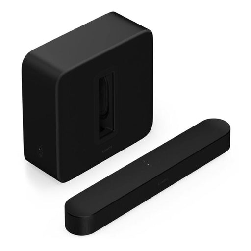 Sonos | Ensemble de divertissement haut de gamme avec Beam + Sub 4 - Sans fil - Wi-Fi - Noir-SONXPLUS.com