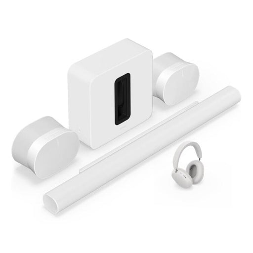 Sonos | Ensemble de divertissement personnel haut de gamme avec Arc Ultra - 9.1.4 Canaux + Ace + Sub 4 + 2 Era 300 - Blanc-SONXPLUS.com