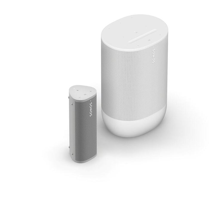 Sonos | Ensemble portatif incluant le Roam 2 et le Move 2 - Blanc-SONXPLUS.com