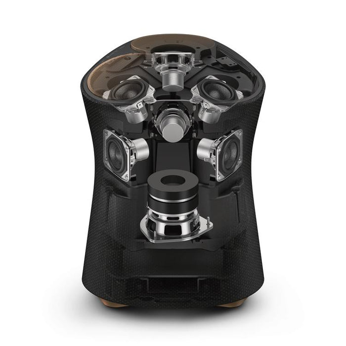 Sony SRS-RA5000 | Haut-parleur portable - Bluetooth - Sans fil - Audio 360 - 7 Haut-parleurs - Son ambiant enveloppant - Noir-SONXPLUS.com